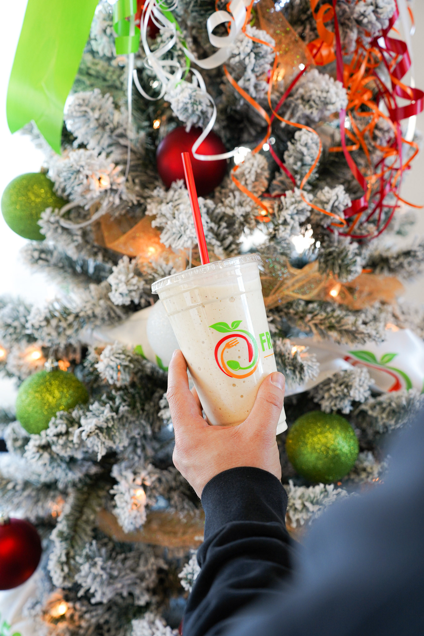 Seasonal smoothie photographed at the Fresh Fit store